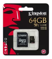 Micro Sd Kingston *clase 10 64 Gb *garantía 12 Meses *itech