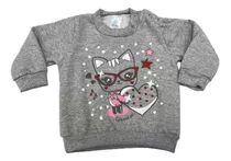 Buzo Gamise Frisado Invierno Estampado Bebe Niña Art.16300