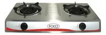 Anafe Industrial Foco 2 Hornallas Acero Inox C/encendido Mm Color Plateado