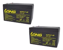 2baterias Long 12v 7ah 28w Wp7-12 Original 100% Nova