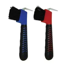 Weisheng 2 Pieces Horse Hoof Pick Brush With Soft Touch R