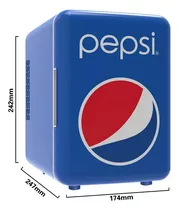 Mini Refrigerador Portátil Retro Pepsi 