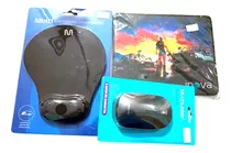 Mouse Híbrido Sem Fio + Mousepad Ergonômico E Brinde Gamer