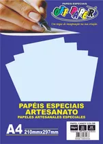 Papel A4 Candy Color 180g 20 Fls Off Paper Cor Céu Azul