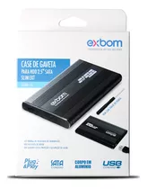 Case Sata Hd Notebook 2.5 Exbom Usb 2.0 Externa Menor Preço