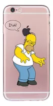 Funda Trasparente Para iPhone 6 Plus - Homer Simpson