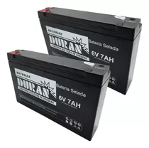 Kit X2 Bateria Estacionaria Duran 12v 7ah P/ Nobreak Alarme