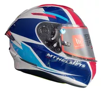 Casco Mt Targo Pro Sound D15 Rojo Perla Brillo-allmotors-