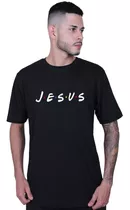 Camiseta Camisa Algodão Unissex Gospel Adorado Jesus Friends
