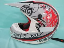 Capacete Trilha Branco Aberto Asw Pódium Usado - Gg 62