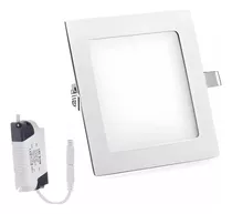 X10 Foco Panel Plafón Led 18w Embutido Cuadrado Luz Frio