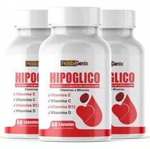 3 Hipoglico Caps Original Premium - Envio Em 24 Horas