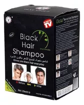 Shampoo Tinte Elimina Canas 10 Saches Negros @ Unisex