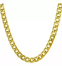 Cadena Oro Estilo Cubana Unisex De Acero Inoxidable/plateado