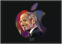 Quadro Decorativo Steve Jobs Apple Informática Moldura G6