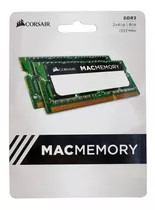 Memória Ram Mac Memory 8gb 2x4gb Corsair Cmsa8gx3m2a1333c9