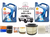 Kit Service Filtros Y Aceite Shell Toyota Hilux Sw4 3.0 2.5