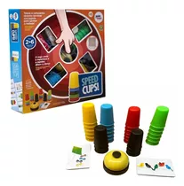Jogo Speed Cups Copinhos Coloridos Brinquedo Educativo Pakit