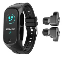 2 En 1 Smart Watch Tws Earbuds Fitness Tracker True Wireless