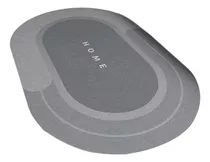 Tapete De Baño Ultra Absorbente Antideslizante Color Oval Gray L As Described