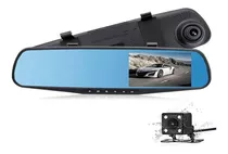 Espejo Retrovisor 4.3 Pul Hopemob Doble Cam Frente Reversa