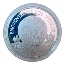 Moneda De Plata 10.000 Pesos Chile Encuentro De Dos Mundos