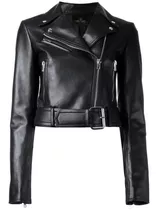 Campera Cuero Ecológico Mujer Biker Corta Sb5 Chris Ever