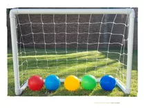 2 Arcos De Futbol Infantil Desarmab. +pelota.colores A Elecc