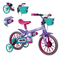 Bicicleta Nathor Infantil Com Rodinhas Cecizinha Aro 12 Kids
