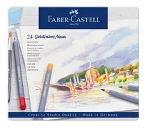 Lapices Acuarelables Goldfaber Faber Castell X24 Lata