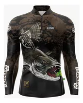 Camisa De Pesca King Com Protecao Solar Uv Trairão