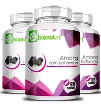 Kit 3 Amora Miúra Com Isoflavona 120 Cápsulas - Bionutri