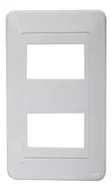 Placa De 2 Ventanas Blanca Leon (pack C/20)