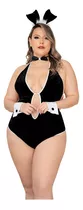 Babydoll Conejita Lenceria Encaje Conjunto Curvy Accesorios