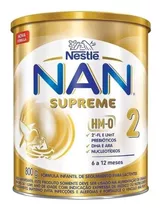 Leche De Fórmula En Polvo Nestlé Nan Supreme 2 En Lata De 1 De 800g - 6  A 12 Meses