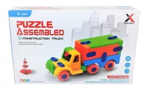 Quebra Cabeça 3d Brinquedo Pedagógico Caminhão Montar Blocos