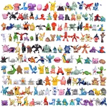 Pokemon Kit 144 Bonecos Miniatura Sem Repetições Sortidos