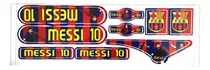 Plancha De Calcos Messi Barcelona 34x12 Cm