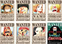 Paquete De 8 Afiches Poster De One Piece 42x28cm 
