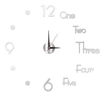 Reloj De Pared 3d Con Números Grandes Decoración