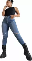 Jean Las Locas Denim York Original 100% Chupin Pantalones