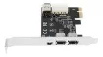 Placa Firewire 400 Ieee 1394a  Pci-e - 4 Portas