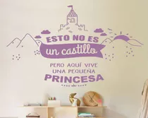 Vinilos Decorativos Castillo Reina Princesa Grande + Nombre 