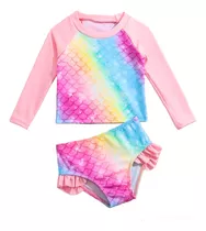 Traje De Baño Para Bebe Importado Manga Larga