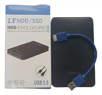 Case 2.5 Para Montar Hd Externo Notebook Usb 3.0 Preta