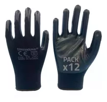 Pack 12 Guantes Trabajo Activex Multigrip Nylon Alta Calidad