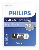 Pendrive Philips Usb 2.0 32gb / Vivid Color Gris