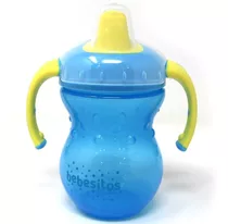 Vaso Entrenador Antiderrame 9 Oz 270 Ml Bebesitos Color Azul