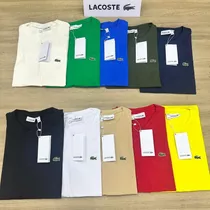 Camiseta Lacoste Sport Gola Lisa Simples Camisa Premium
