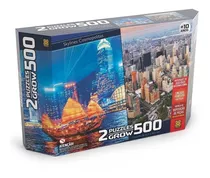 Quebra-cabeça Puzzle P500 Peças Duplo Skylines Cosmopolitas